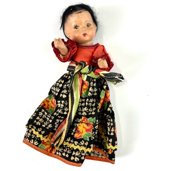 Gypsy Rose Hungary Sonya Russia 1939 NY Worlds Fair doll jointed Composition 9” - Picture 1 of 7